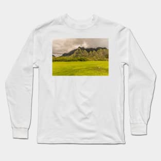 Landscapes with Cattle Egret Long Sleeve T-Shirt